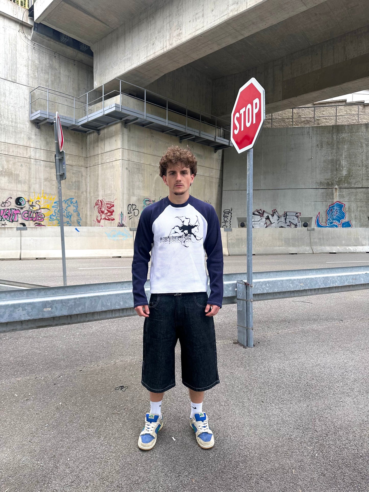 moonflower long-sleeve blue